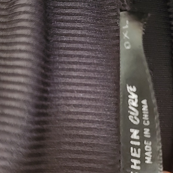 Shein lantern sleeve mock peplum top - Picture 4 of 5